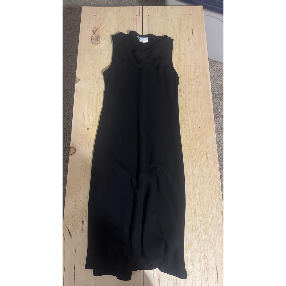 S.L. Fashions‎ Vintage Black Sleeveless A-Line Formal Dress Size 6 USA Made